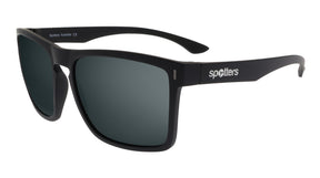 Spotters Phantom Polarised Sunglasses Matt Black - Carbon