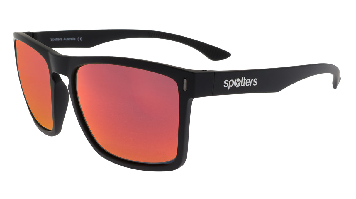 Spotters Phantom Polarised Sunglasses Matt Black - Ignite