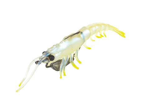 Molix Prawn 4.5in Soft Plastic Lure Pearl Chartreuse