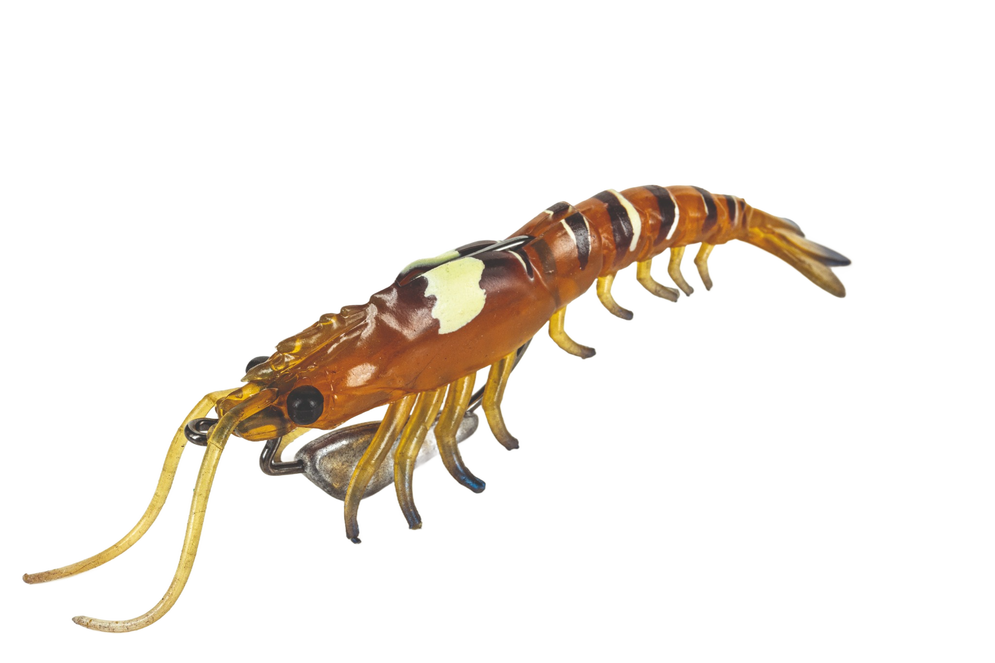 Molix Prawn 4.5in Soft Plastic Lure Aussie Tiger Prawn