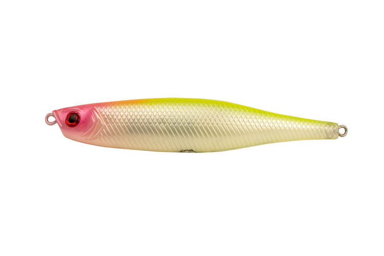 Berkley Pro-Tech Bender 100mm Floating Stickbait Lure Pink Chartreuse