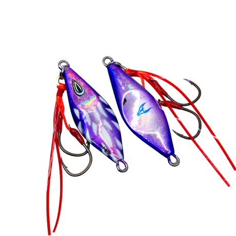 Oceans Legacy Roven 10g Metal Jig Lure Purple Silver