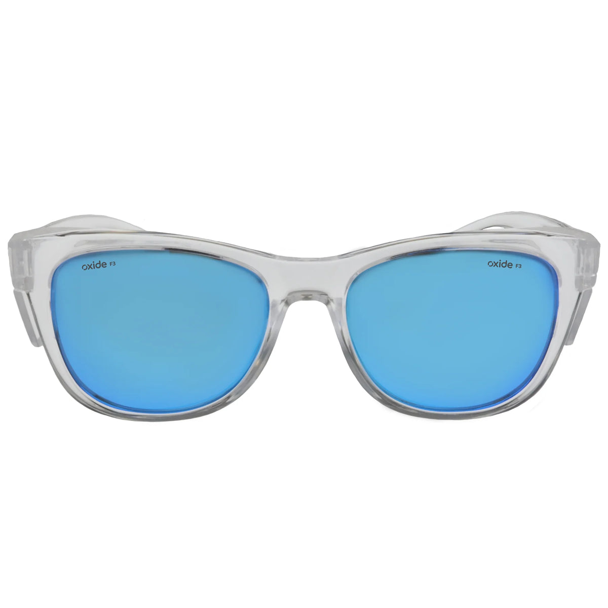 Oxide Quake Polarised Sunglasses Clear - Blue Mirror