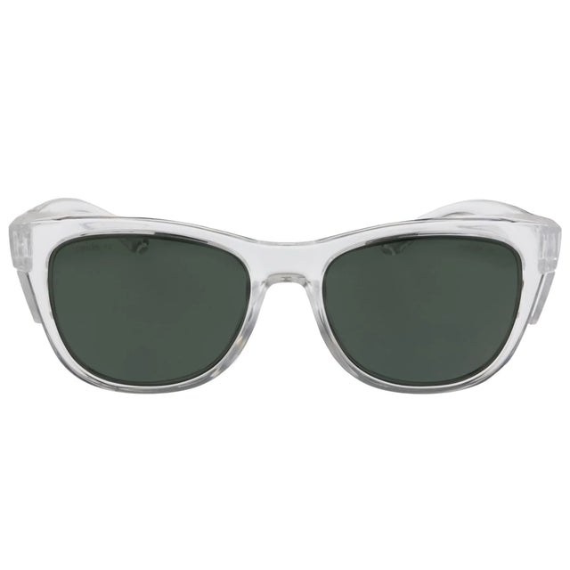 Oxide Quake Polarised Sunglasses Clear - Grey