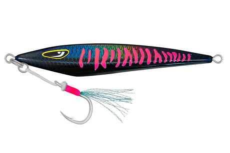 Nomad The Ridgeback 120g Metal Jig Lure Black Pink Mackerel