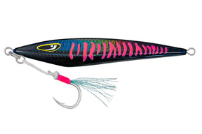 Nomad The Ridgeback 80g Metal Jig Lure Black Pink Mackerel