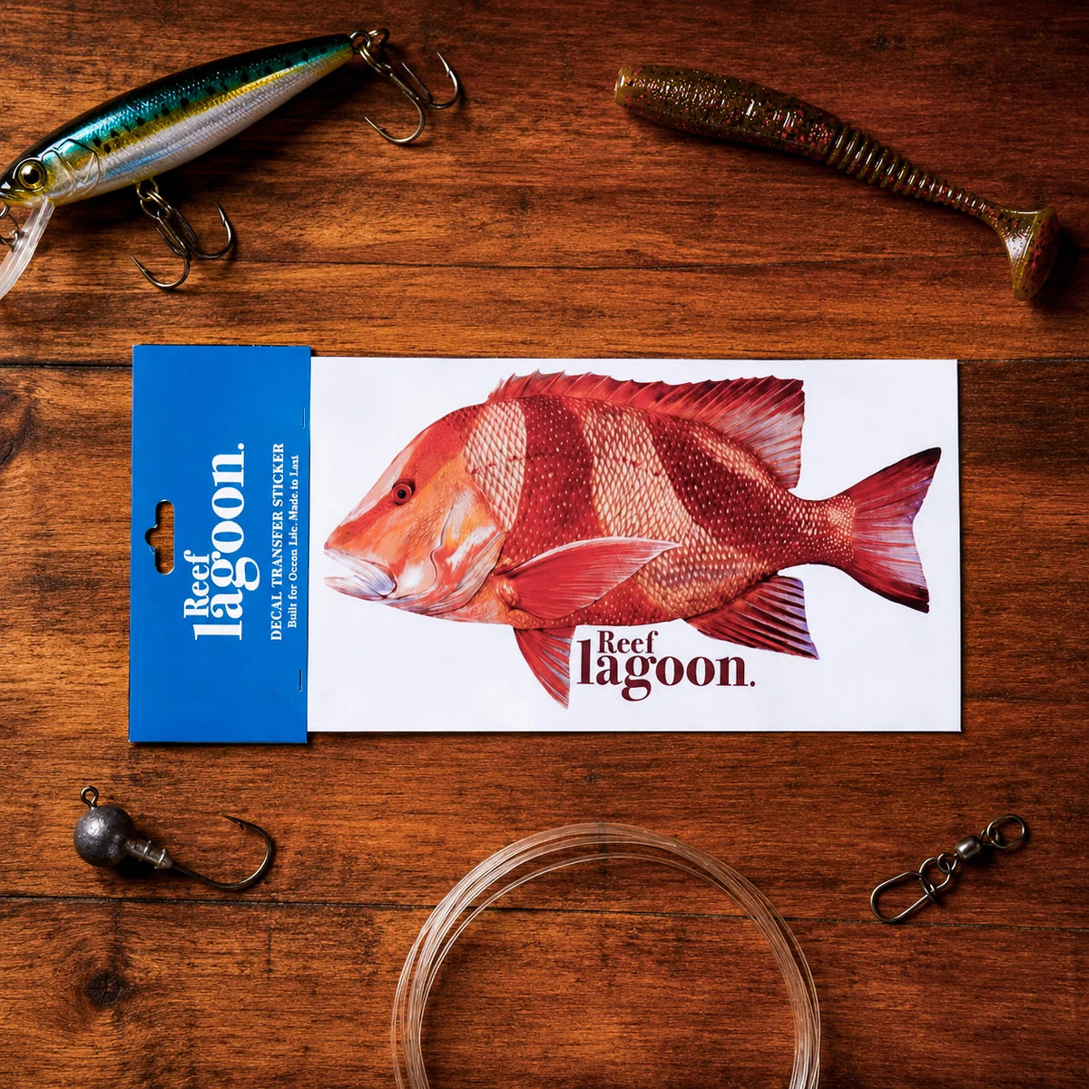 Reef Lagoon Decal Sticker A4 Red Emperor