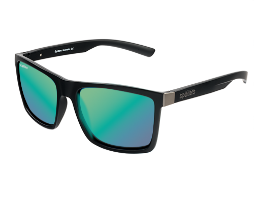 Spotters Riot Polarised Sunglasses Matt Black - Helix