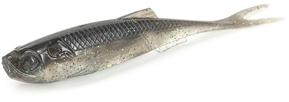 Molix RT Fork Flex 4in Soft Plastic Lure Electric Smoke Shad