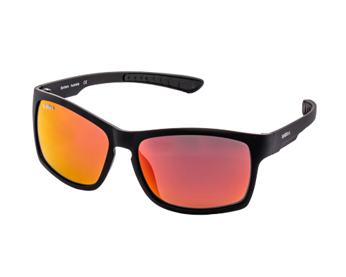 Spotters Savage Polarised Sunglasses Matt Black - Ignite