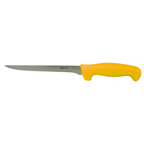 Sicut 7in Straight Semi Flex Filleting Knife Yellow