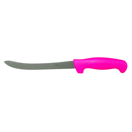 Sicut 8in Curved Half Flex Filleting Knife Pink