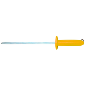 Sicut 10in Sharpening Steel Medium Cut Yellow