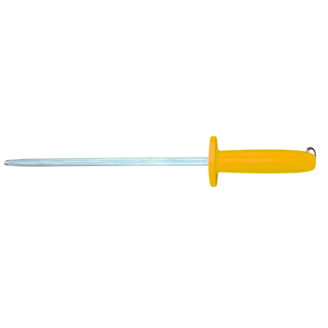 Sicut 10in Sharpening Steel Medium Cut Yellow