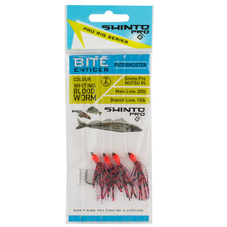 Shinto Pro Bite Enticer Paternoster Mutsu Circle Pre-Made Rig 2pk