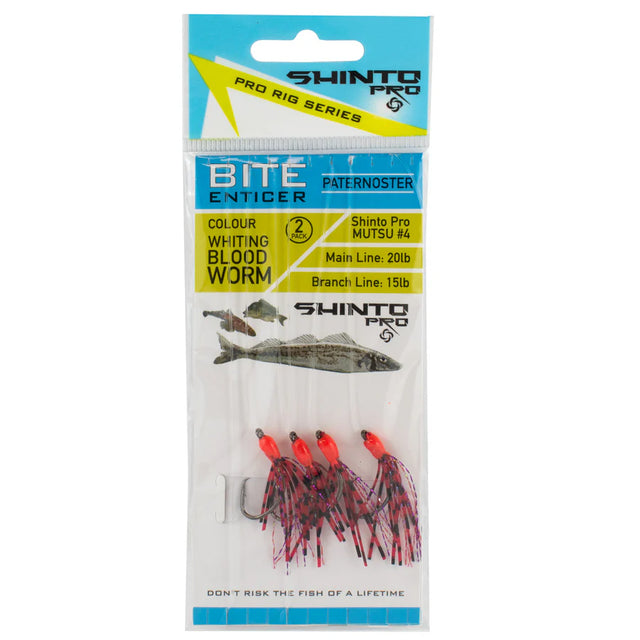Shinto Pro Bite Enticer Paternoster Mutsu Circle Pre-Made Rig 2pk