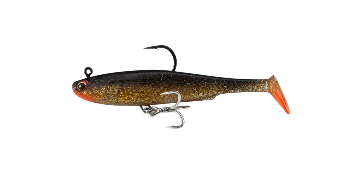 Irukandji Sicario DTF 100mm Soft Plastic Swimbait Lure Ember