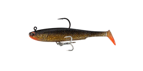 Irukandji Sicario DTF 100mm Soft Plastic Swimbait Lure Ember