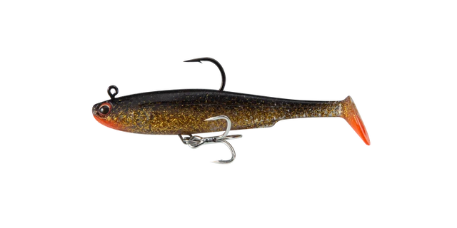 Irukandji Sicario DTF 100mm Soft Plastic Swimbait Lure Ember