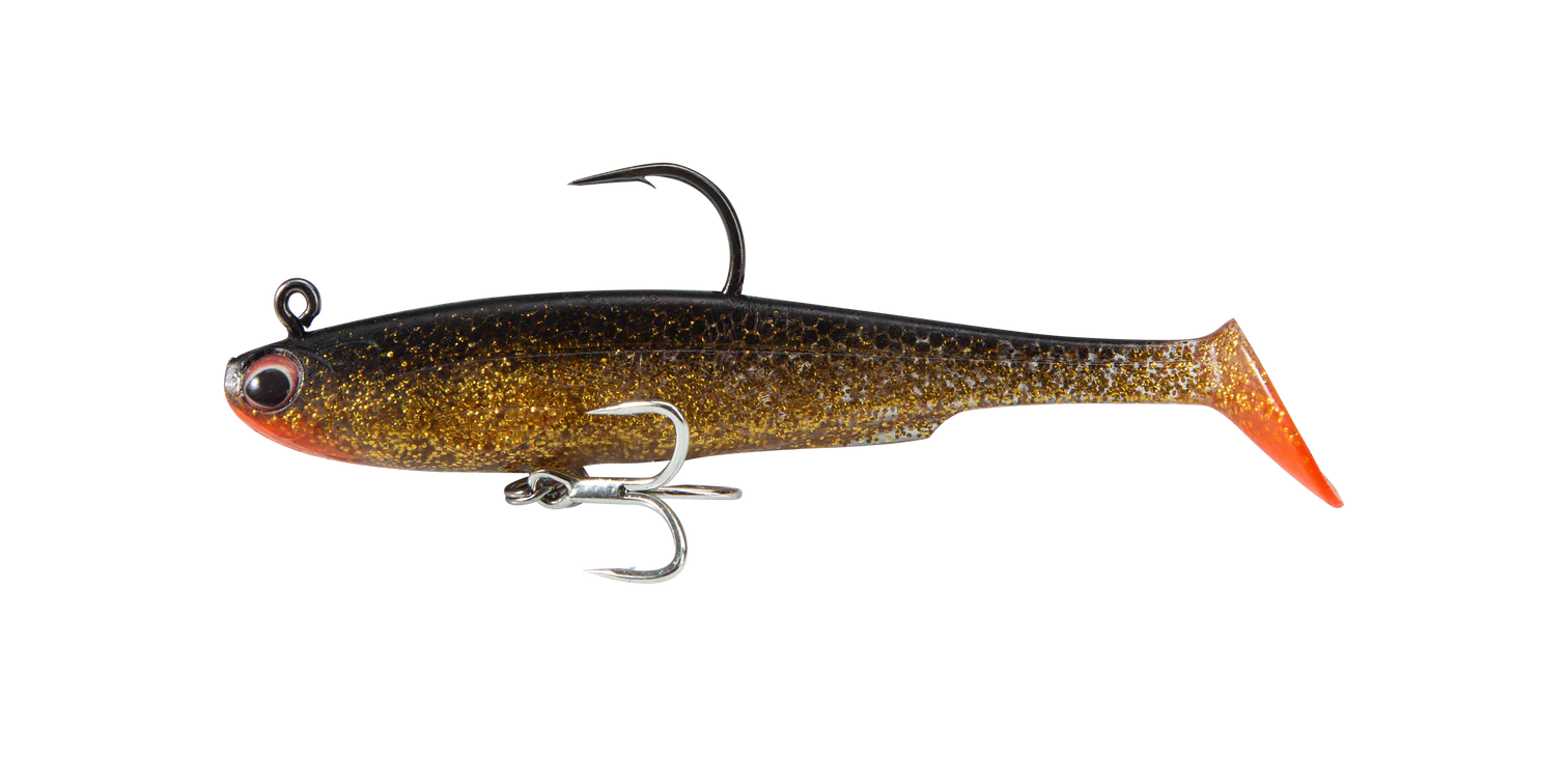 Irukandji Sicario DTF 125mm Soft Plastic Swimbait Lure Ember