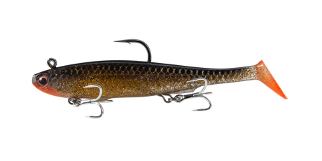 Irukandji Sicario DTF 150mm Soft Plastic Swimbait Lure Ember