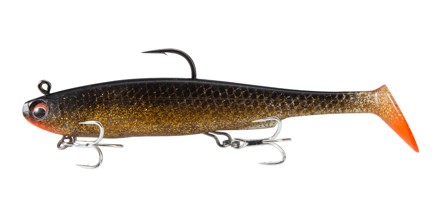 Irukandji Sicario DTF 175mm Soft Plastic Swimbait Lure Ember