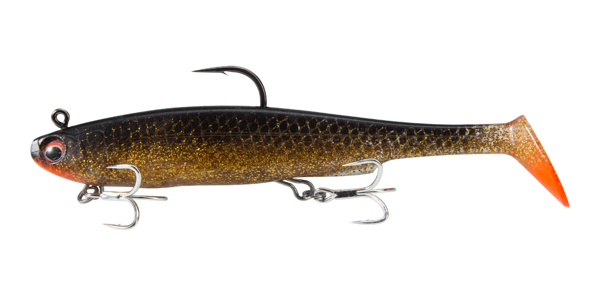 Irukandji Sicario DTF 175mm Soft Plastic Swimbait Lure Ember
