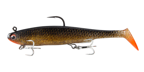 Irukandji Sicario DTF 175mm Soft Plastic Swimbait Lure Ember