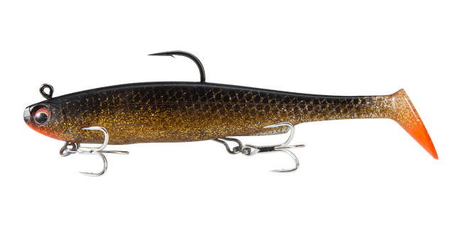 Irukandji Sicario DTF 175mm Soft Plastic Swimbait Lure Ember