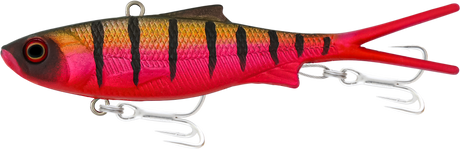 Samaki Vibelicious Fork Tail 100mm 20g Soft Vibe Lure Red Dog