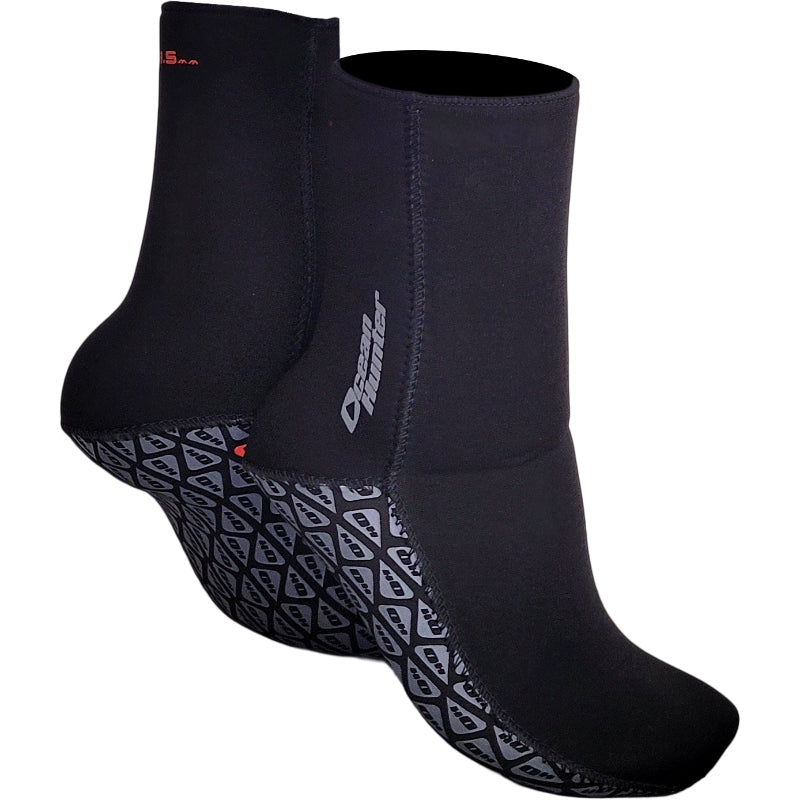 Ocean Hunter 3mm Fin Socks Black