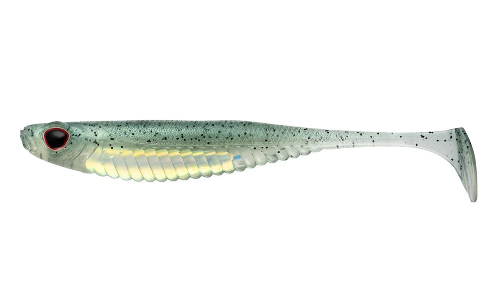 Nomad Live Ops Spectre Minnow 3.25in Soft Plastic Lure Green Wakasagi