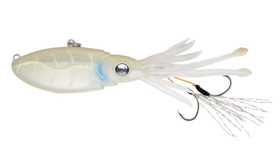 Nomad Squidtrex 65mm 8g Soft Vibe Lure White Glow