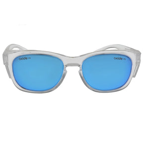 Oxide Storm Polarised Sunglasses Clear - Blue Mirror
