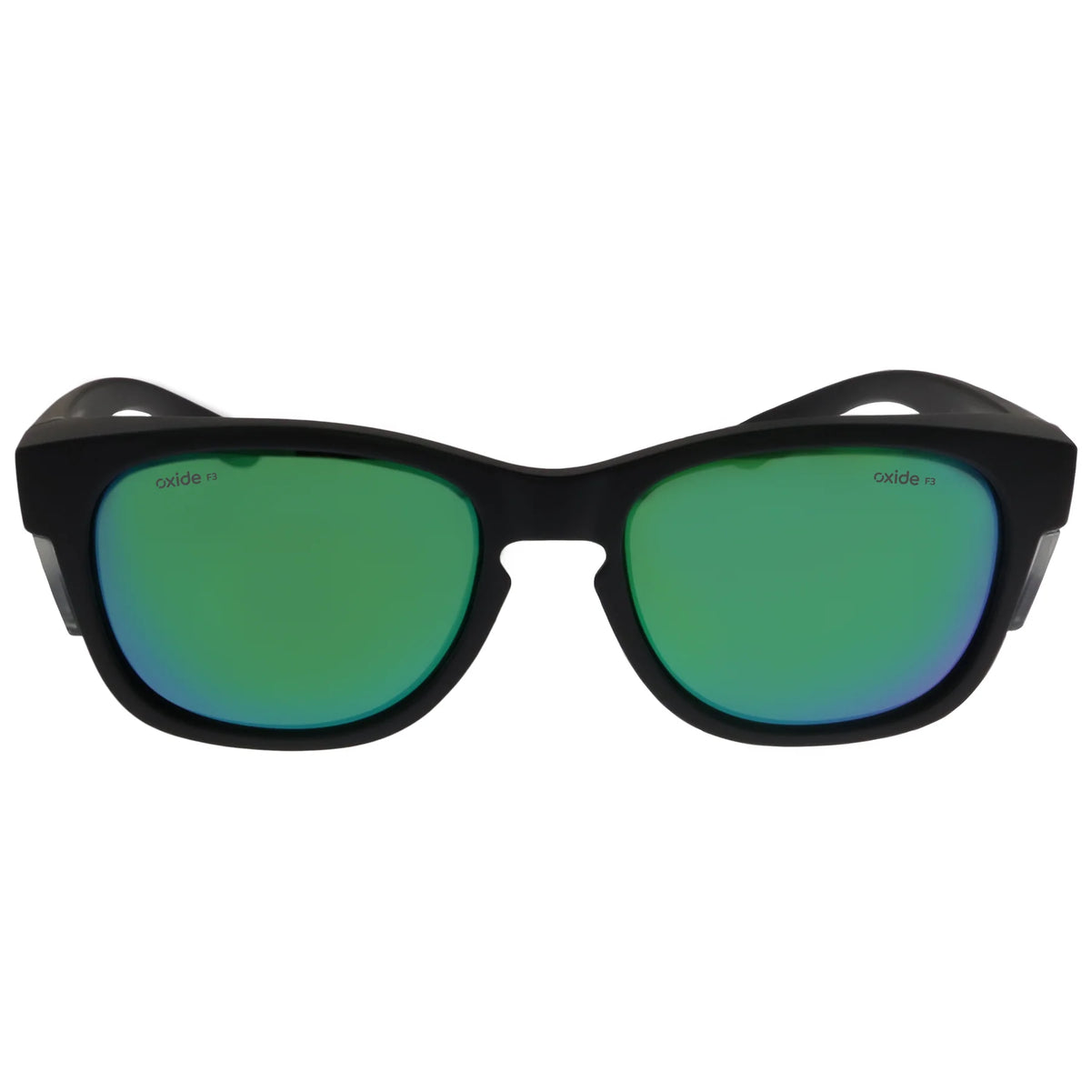 Oxide Storm Polarised Sunglasses Matt Black - Green Mirror