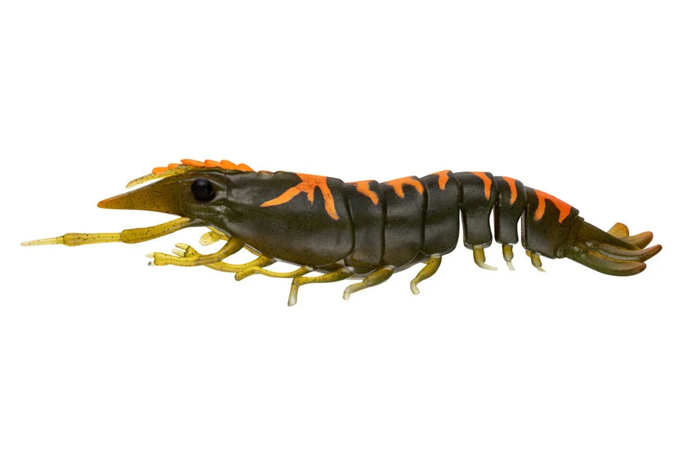 Nomad Live Ops Sumo Shrimp 4in Soft Plastic Lure Mangrove Tiger