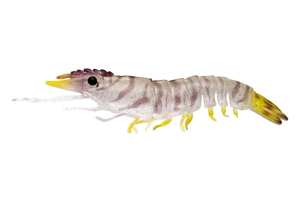 Nomad Live Ops Sumo Shrimp 4in Soft Plastic Lure Natural Tiger