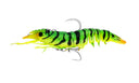 Nomad Live Ops Pre-Rigged Sumo Shrimp 5in Soft Plastic Lure Fire Tiger