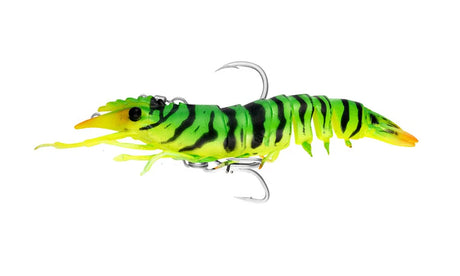 Nomad Live Ops Pre-Rigged Sumo Shrimp 5in Soft Plastic Lure Fire Tiger