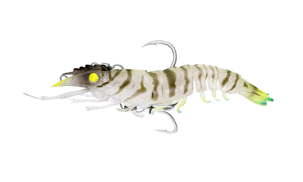 Nomad Live Ops Pre-Rigged Sumo Shrimp 5in Soft Plastic Lure Hyper Tiger