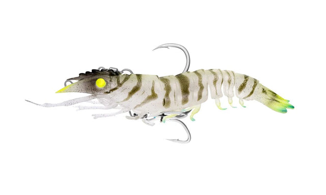 Nomad Live Ops Pre-Rigged Sumo Shrimp 5in Soft Plastic Lure Hyper Tiger