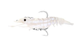 Nomad Live Ops Pre-Rigged Sumo Shrimp 5in Soft Plastic Lure White Glow