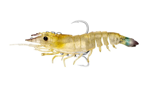 Nomad Live Ops Pre-Rigged Sumo Shrimp 6.5in Soft Plastic Lure Fried Banana