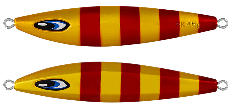 Daiwa Saltiga FK 65g Metal Jig Lure Gold Red Stripe