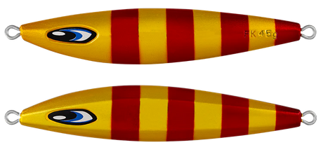 Daiwa Saltiga FK 85g Metal Jig Lure Gold Red Stripe