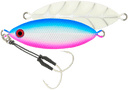 Samaki Ribcage Slow Fall 80g Metal Jig Lure Blue Pink Silver