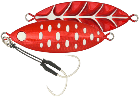 Samaki Ribcage Slow Fall 60g Metal Jig Lure Crimson Glow
