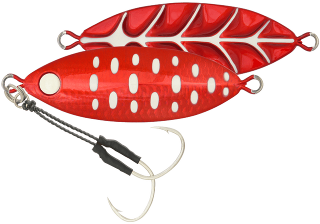 Samaki Ribcage Slow Fall 60g Metal Jig Lure Crimson Glow