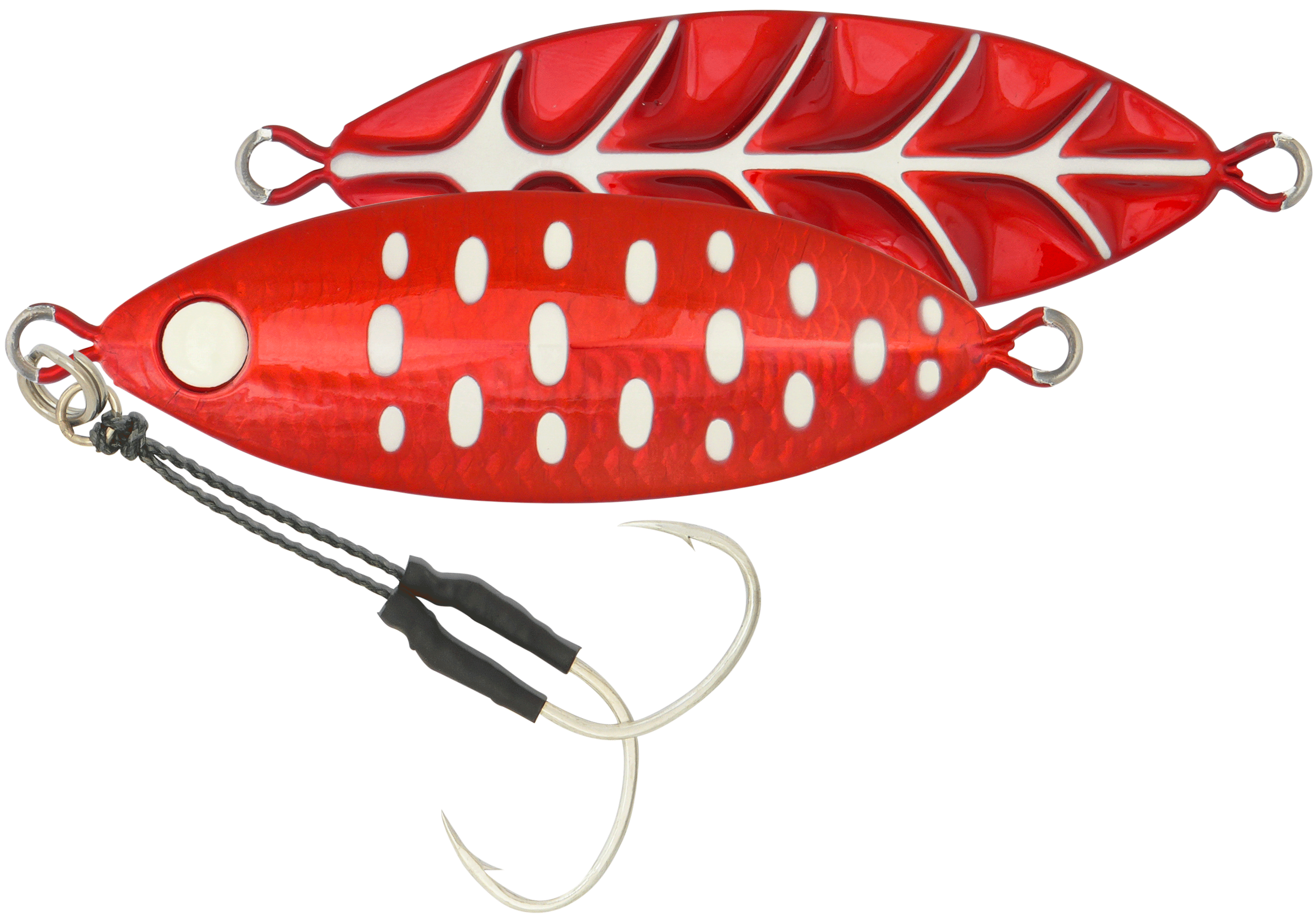 Samaki Ribcage Slow Fall 80g Metal Jig Lure Crimson Glow