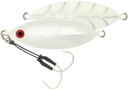Samaki Ribcage Slow Fall 80g Metal Jig Lure Glow N Silver